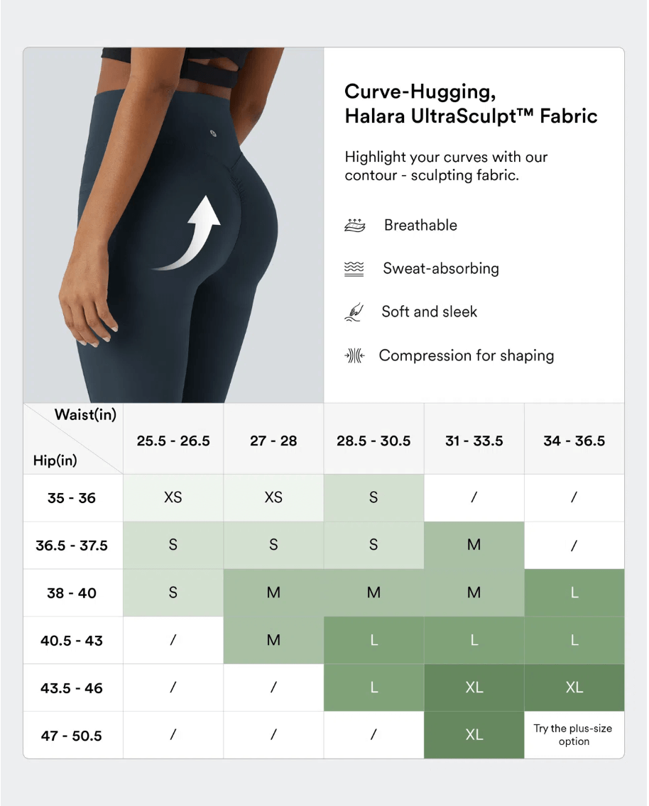 Ador Yoga HyperSculpt™ High Waisted Scrunch Butt Lifting Tummy Control Shaping Leggings